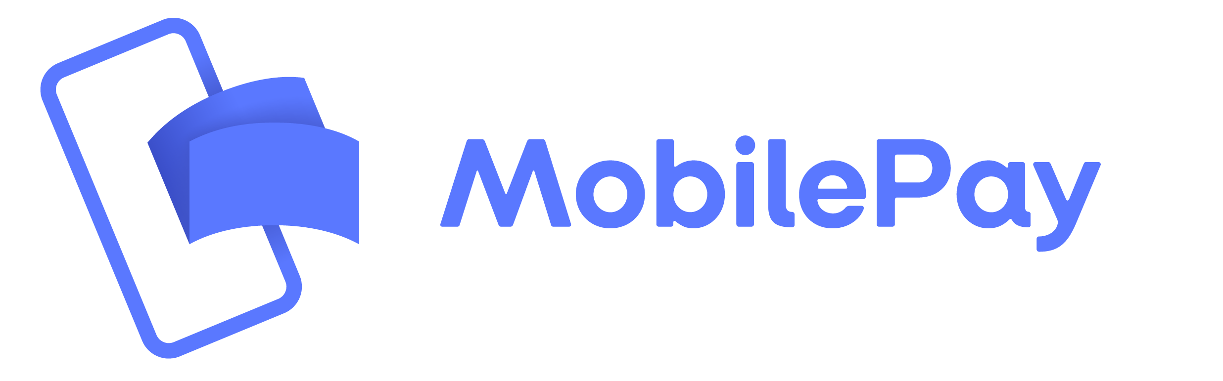 MobilePay-logo som vist på den eksisterende forside